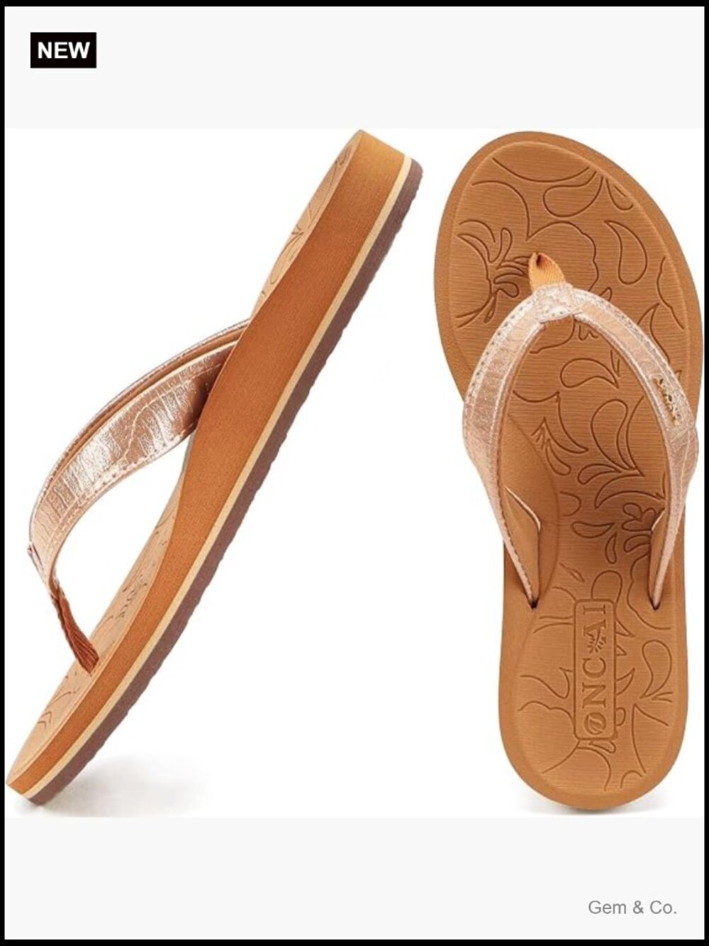 Women's Flip Flops Comfortable Summer Beach Thong Sandals Cushion Arch Support